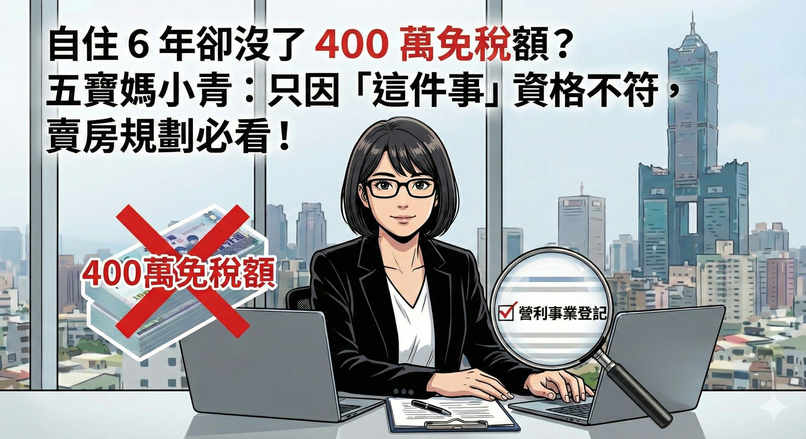自住 6 年卻沒了 400萬免稅額?只因「這件事」資格不符,賣房規劃必看!